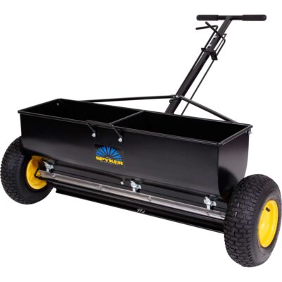 Spyker Walk Behind Side By Side Drop Spreader 120 Lb Capacity 18in 36in Spreading Width