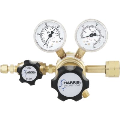 Harris Hydrogen Methane Specialty Gas Lab Regulator CGA 350 Two Stage Brass 0 125 PSI