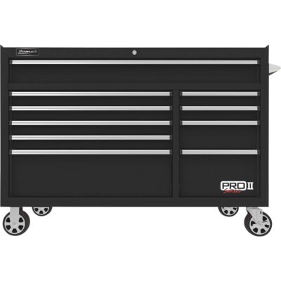 Homak 54in Pro II 10 Drawer Rolling Tool Cabinet 18 016 Cu In of Storage 54 5inW x 24 5inD x 39inH