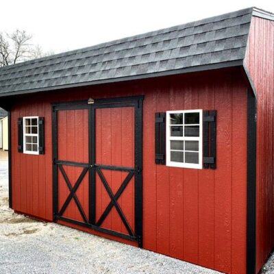 10X16 Dutch Colonial Silver Line Shed