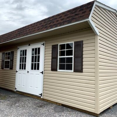 12X20 Dutch Colonial Vinyl Silver Line Shed