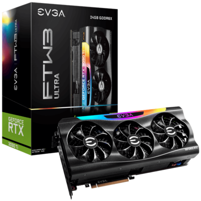 EVGA GeForce RTX 3090 Ti FTW3 ULTRA GAMING, 24G-P5-4985-KR, 24GB GDDR6X, iCX3, ARGB LED, Backplate, Free eLeash