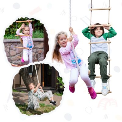 2in1 Swings Set: Disk rope swing + Rope ladder