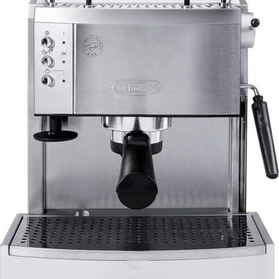 De?Longhi ? Espresso Machine with 15 bars of pressure, Milk Frother and removable water tank ? Stainless Steel