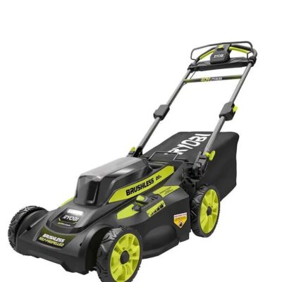 RYOBI 40V Brushless 20 in. Cordless Walk Behind Self-Propelled Lawn Mower with 6.0 Ah Battery & Charger