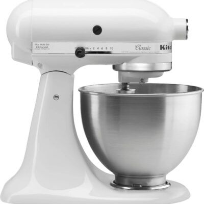 KitchenAid – Classic Series 4.5 Quart Tilt-Head Stand Mixer – White