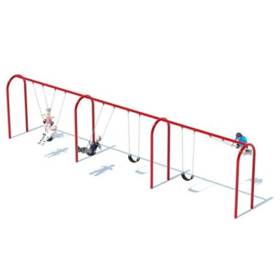 3.5” ARCH SWING FRAME (8’) – 3 BAY