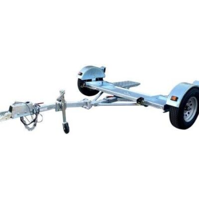 Galvanized Stow and Go Folding Car Tow Dolly with Surge Brake RV Trailer 4900 lb