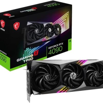 MSI Gaming GeForce RTX 4090 24GB GDRR6X 384-Bit HDMI/DP Nvlink Tri-Frozr 3 Ada Lovelace Architecture OC Graphics Card (RTX 4090 Gaming X Trio 24G)