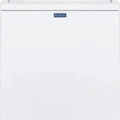 Maytag – 3.8 Cu. Ft. High Efficiency Top Load Washer with PowerWash Agitator – White