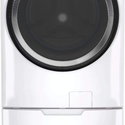 GE ? 4.8 CuFt High-Efficiency Stackable Smart Front Load Washer w/UltraFresh Vent System & Microban Antimicrobial Technology ? White on white