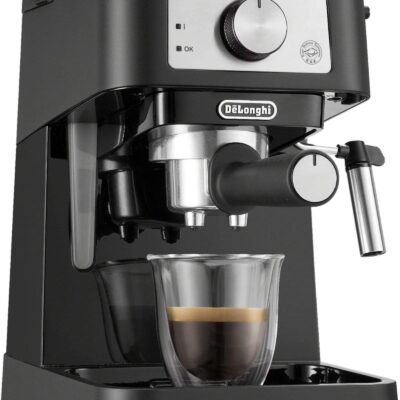 De?Longhi ? Stilosa 15 Bar Pump Espresso Machine ? Black and Stainless