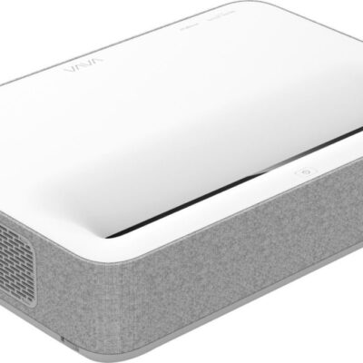 VAVA – 4K via Upscaling UHD Smart Ultra Short Throw Laser TV Home Theater Projector – White/Gray