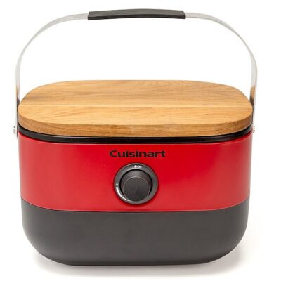 Cuisinart – Venture™ Portable Gas Grill – Red/Black/Wood