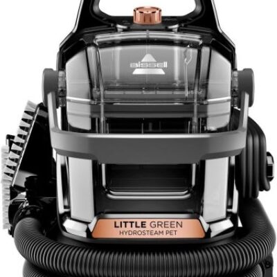 BISSELL – Little Green HydroSteam Pet Corded Portable Deep Cleaner – Titanium with Copper Harbor accents