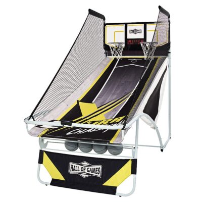 Hall of Games – Xtra Long Shot Premium Arcade Basketball – Black, Yellow, White