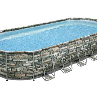 Coleman Power Steel 26′ x 52″ Deluxe Series Pool Set with Pump, Ladder and Cover