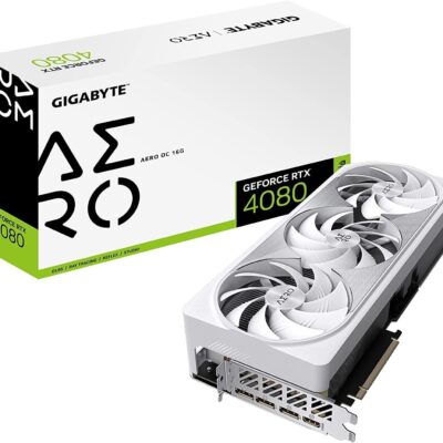 Gigabyte GeForce RTX 4080 16GB AERO OC Graphics Card, 3X WINDFORCE Fans, 16GB 256-bit GDDR6X, GV-N4080AERO OC-16GD Video Card