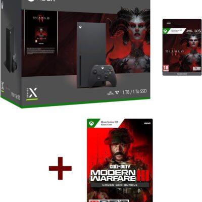 Xbox Series X – Diablo IV Bundle + Call of Duty: Modern Warfare III – Cross-Gen Bundle for Xbox One and Xbox Series X (Download Code)