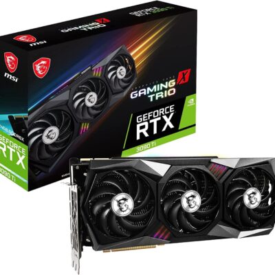 MSI GeForce RTX 3090 Ti GAMING TRIO 24G Gaming Graphics Card – 24GB GDDR6X, 1860 MHz