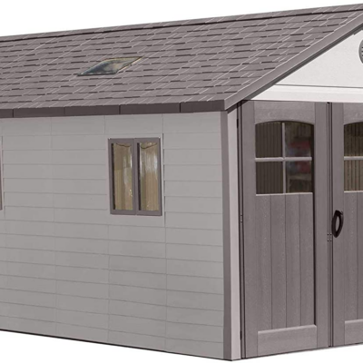 Lifetime 60236 11 x 18.5 Ft. Outdoor Storage Shed, 11 x 18.5, Desert Sand