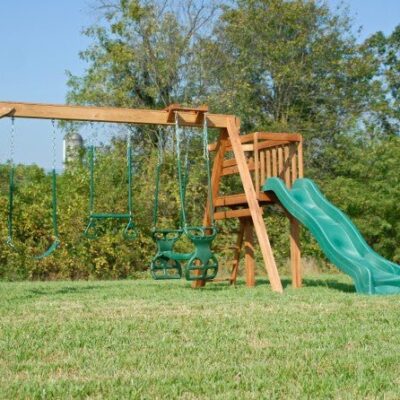 723-A 18 X 18 Wooden Swing Set