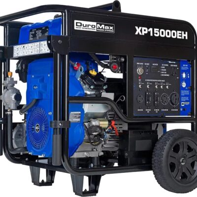 DuroMax XP15000E 15000-Watt 713cc V-Twin Gas Powered Electric Start Portable Generator