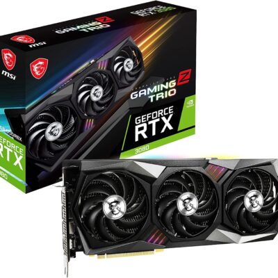 MSI GeForce RTX 3080 gaming Z TRIO 12G LHR Gaming Graphics Card – 12GB GDDR6X, 1815 MHz