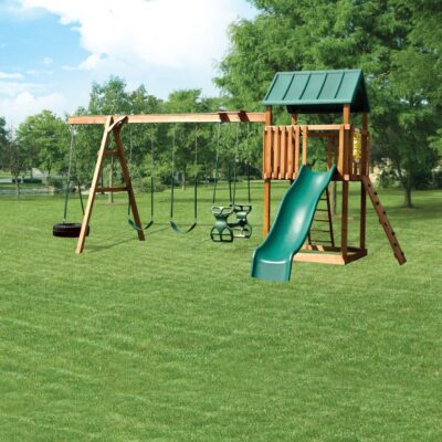 822-A 28 X 20 Wooden Swing Set