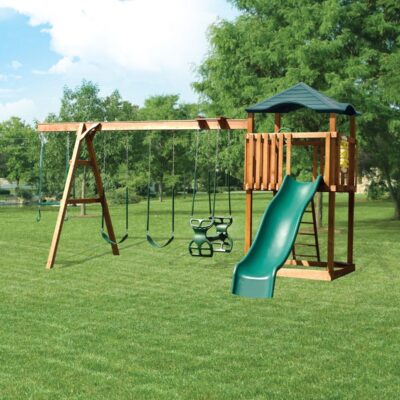 825-A Wooden Swing Set