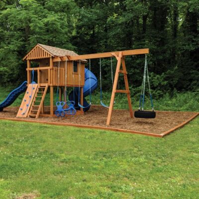 882-A Wooden Swing Set