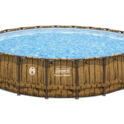 Coleman Power Steel 22′ x 52″ Round Frame Swimming Pool Set