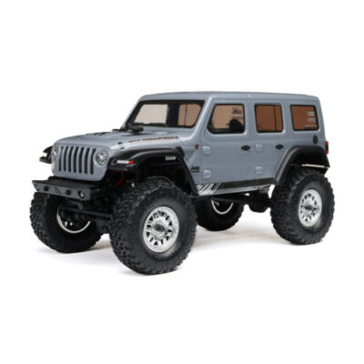 Axial 1/24 SCX24 Jeep Wrangler JLU 4X4 Rock Crawler Brushed RTR, Gray