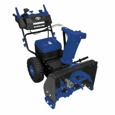 Snow Joe 96V 24″ Cordless Self-Propelled Dual-Stage Snow Blower, 4 x 12-Ah Batteries & 2 x Chargers