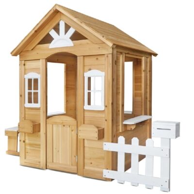 Lifespan Kids Teddy Cubby House V2 in Natural Timber