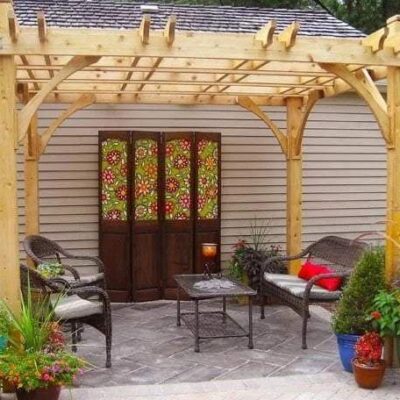 Breeze 10′ x 10′ Cedar Wood Pergola – Outdoor Living Today