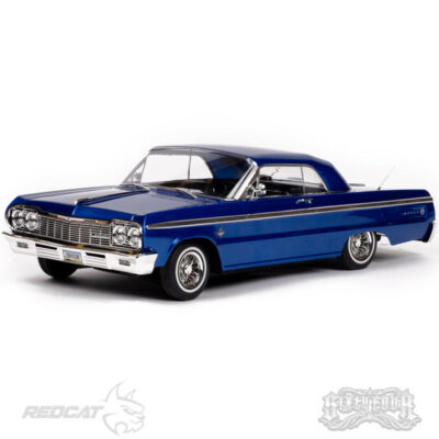 Redcat Sixtyfour RC Car 1:10 Scale 1964 Chevrolet Impala Hopping Lowrider (Blue Kandy & Chrome)