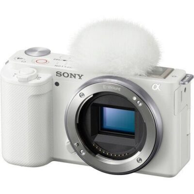 ZV-E10 Mirrorless Camera Body White (ILCZV-E10)