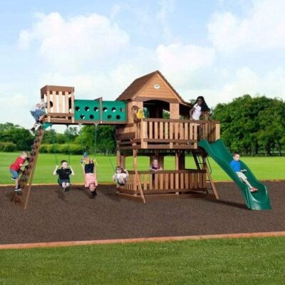 Woodridge Elite All Cedar Wooden Swing Set