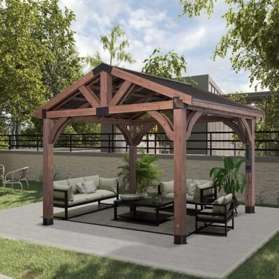 Backyard Discovery Arlington 12×10 All Cedar Gazebo