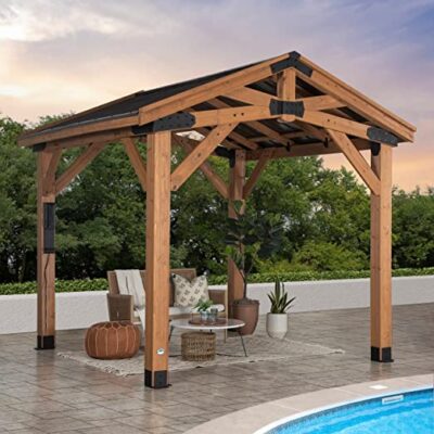 Backyard Discovery Norwood 12 ft. x 10 ft. Cedar Wood Gazebo