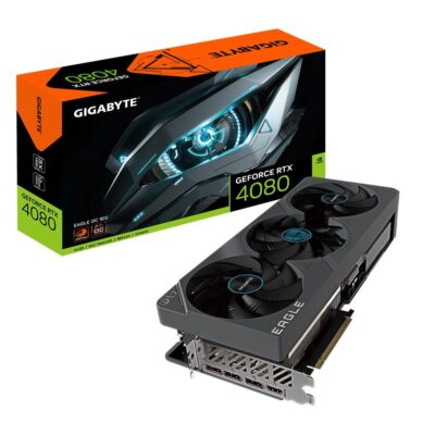 Gigabyte NVIDIA GeForce RTX 4080 16GB GDDR6X 256 bit PCIE 4.0 16x GPU 2520 MHz 1xHDMI 3xDisplayPort GV-N4080EAGLEOC-16GD