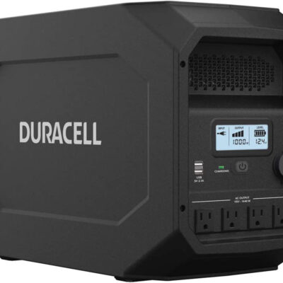 Duracell Power Source Electric Generator, Solar Capable, Gasless, Quiet, 1440W Output Power Inverter, High Capacity Power Bank