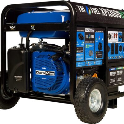 DuroMax 13000 Watt, Tri Fuel Portable Generator, w/ CO Alert