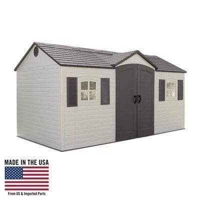 Lifetime Storage Shed: lifetime Garden Building Shed ? 15? X 8? ? Gray