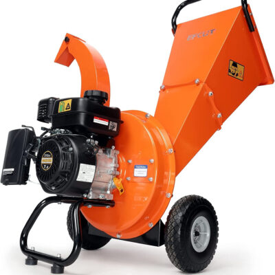 EFCUT C30 Wood Chipper Shredder Mulcher 7 HP 212Cc Heavy Duty Rotor Engine Gas Powered 3 Inch Max Wood Diameter Capacity 20:1 Reduction Ratio