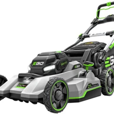 EGO LM2156SP-2 21″ Select Cut Self Propelled Lawn Mower with (2) 10Ah Batteries and 700W Turbo Charge