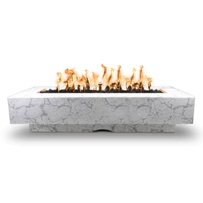 The Outdoor Plus 84″ Del Mar Concrete Gas Fire Pit