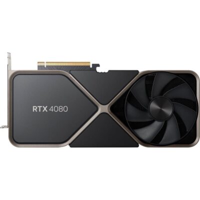 NVIDIA GeForce RTX 4080 16GB Founders Edition GDDR6X PCI Express 4.0 Titanium and black Video Graphics Card 900-1G136-2560-000