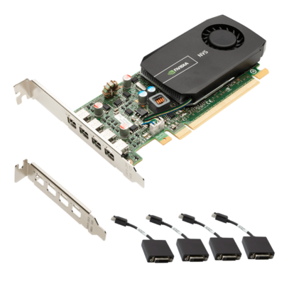 NVIDIA NVS 510 for Quad DVI Low Profile Video Graphics Card Workstation VCNVS510DVI-PB